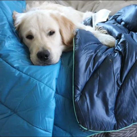 THIS PUFFY BLANKET WILL KEEP YOU COZY ON YOUR NEXT OUTDOOR ADVENTURE