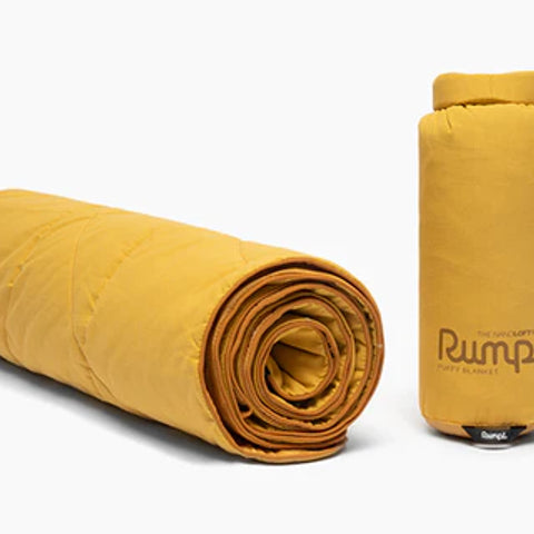 RUMPL ADDS FLAME-RESISTANT TECH TO ITS FLAGSHIP PUFFY CAMPING BLANKET