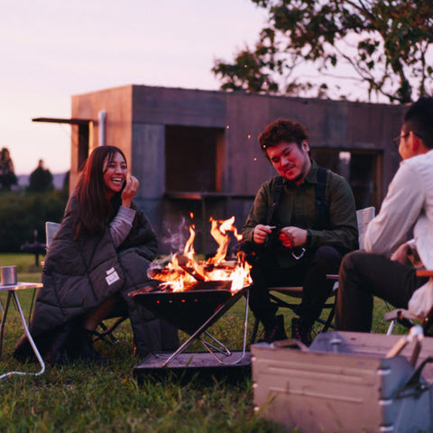 RUMPL X SNOWPEAK NANOLOFT FIRWPROOF BLANKET